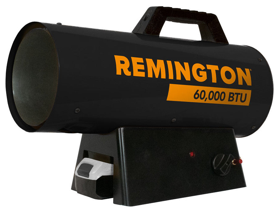 Remington 60K BTU Battery Oper LP Forced Air Heater Battery Not Included