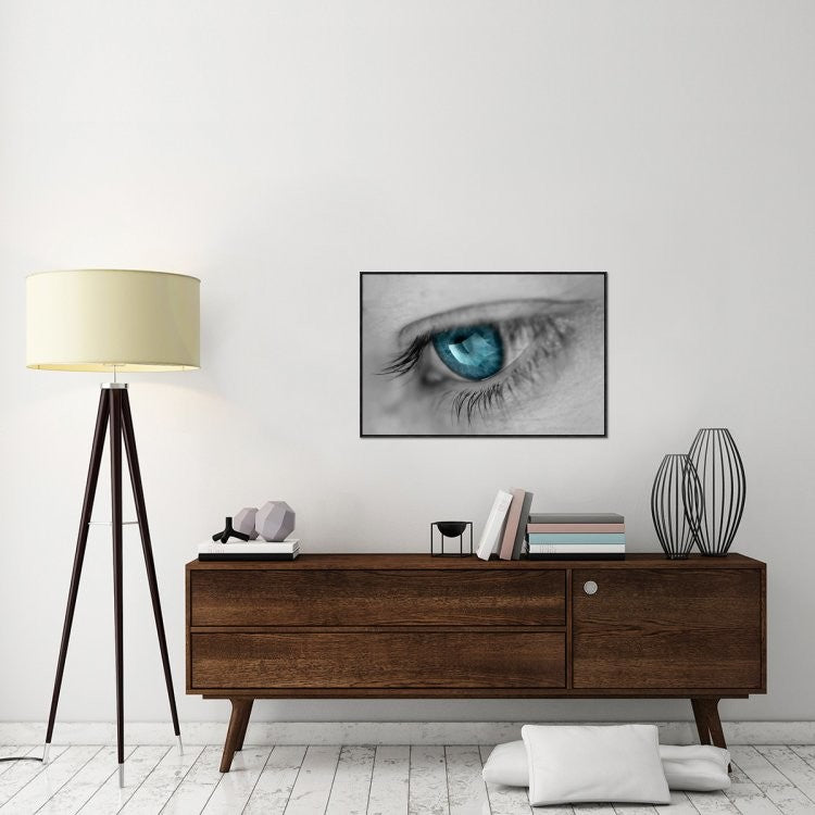 "Music In Her Eyes" Framed Canvas Giclee by Xavier Garci, 37x25"