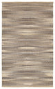9" x 12" Gray and Tan Striated Runner Rug