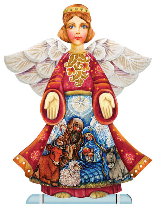 Nativity Angel Free Standing Garden Decor