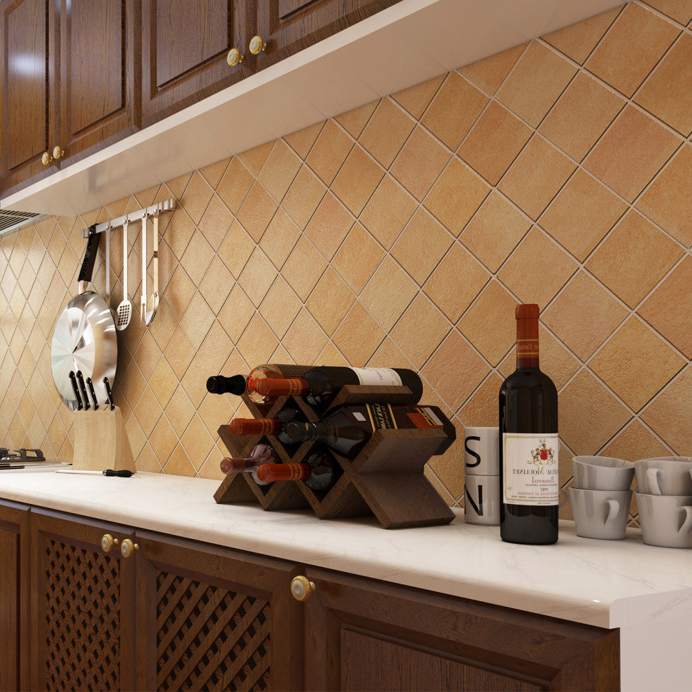 WELLAND Wood Countertop Wine Rack