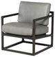 Lian Dove Leather Occasional Chair
