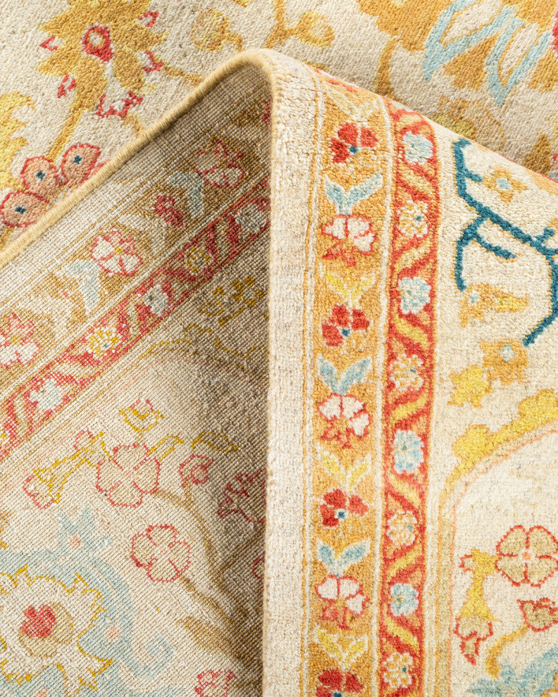 Mogul, One-of-a-Kind Hand-Knotted Area Rug Ivory, 5' 1 x 7' 10