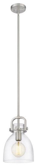 Innovations 412-1S-SN-8CL 1-Light Mini Pendant, Brushed Satin Nickel