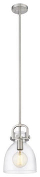 Innovations 412-1S-SN-8CL 1-Light Mini Pendant, Brushed Satin Nickel