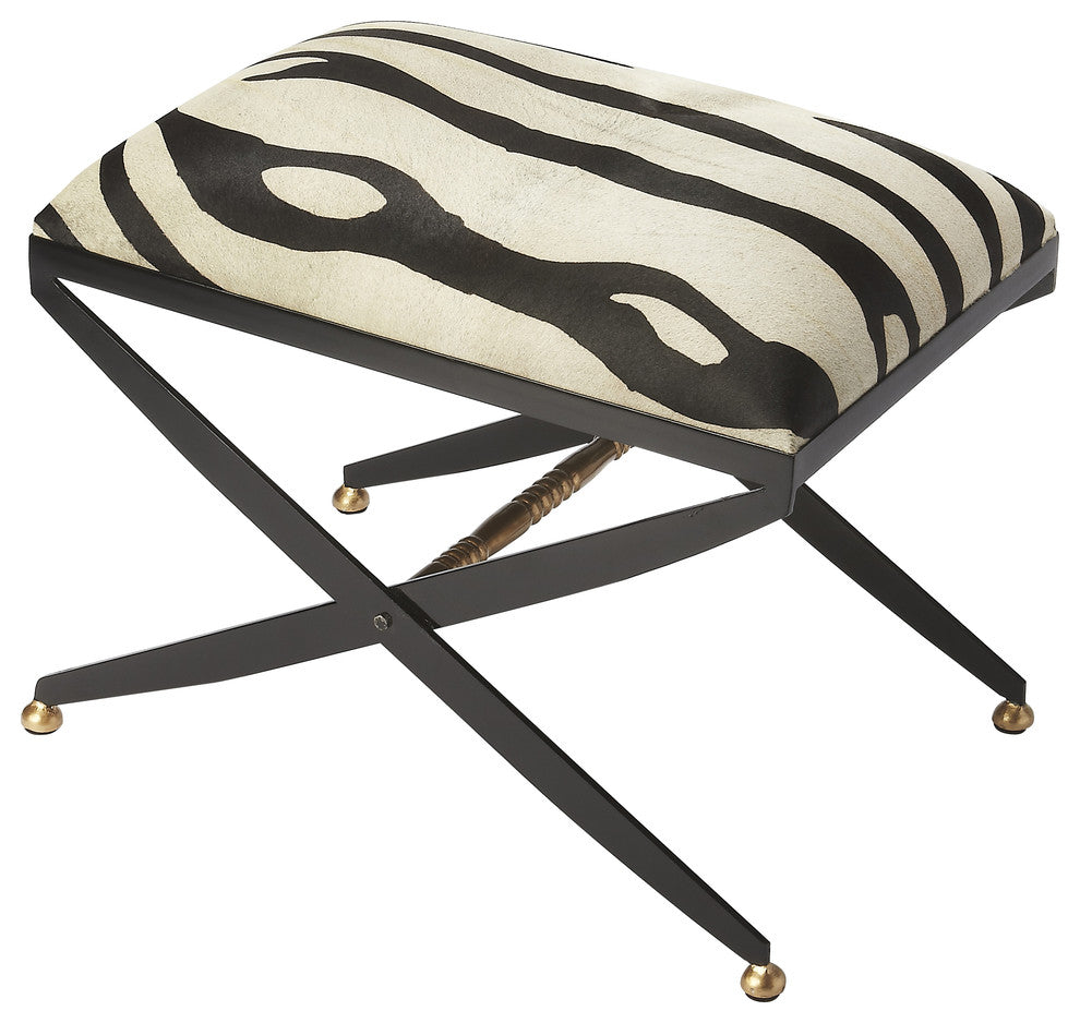 Liddy Hair-On-Hide Stool, 6143350