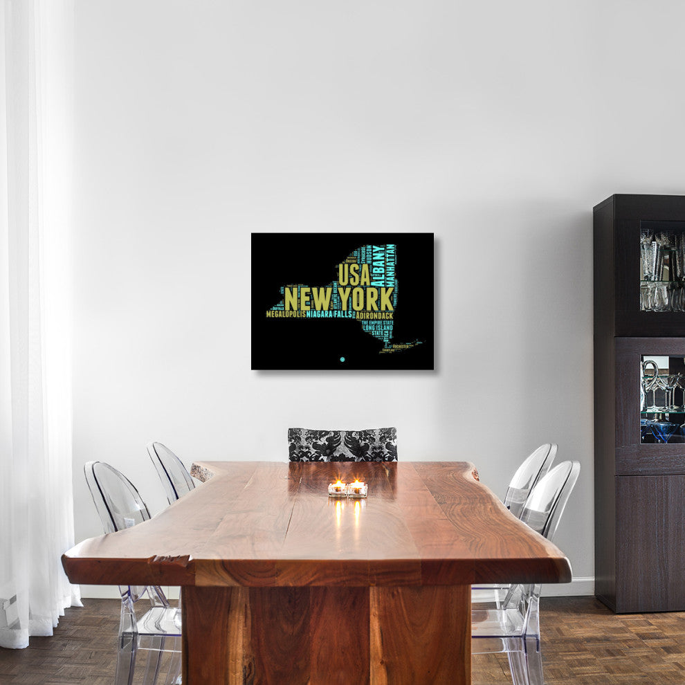 "New York Word Cloud 1" Fine Art Print