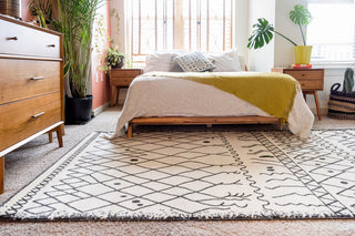 Unique Loom Beige Tribal Morocco Area Rug, 5'x8"