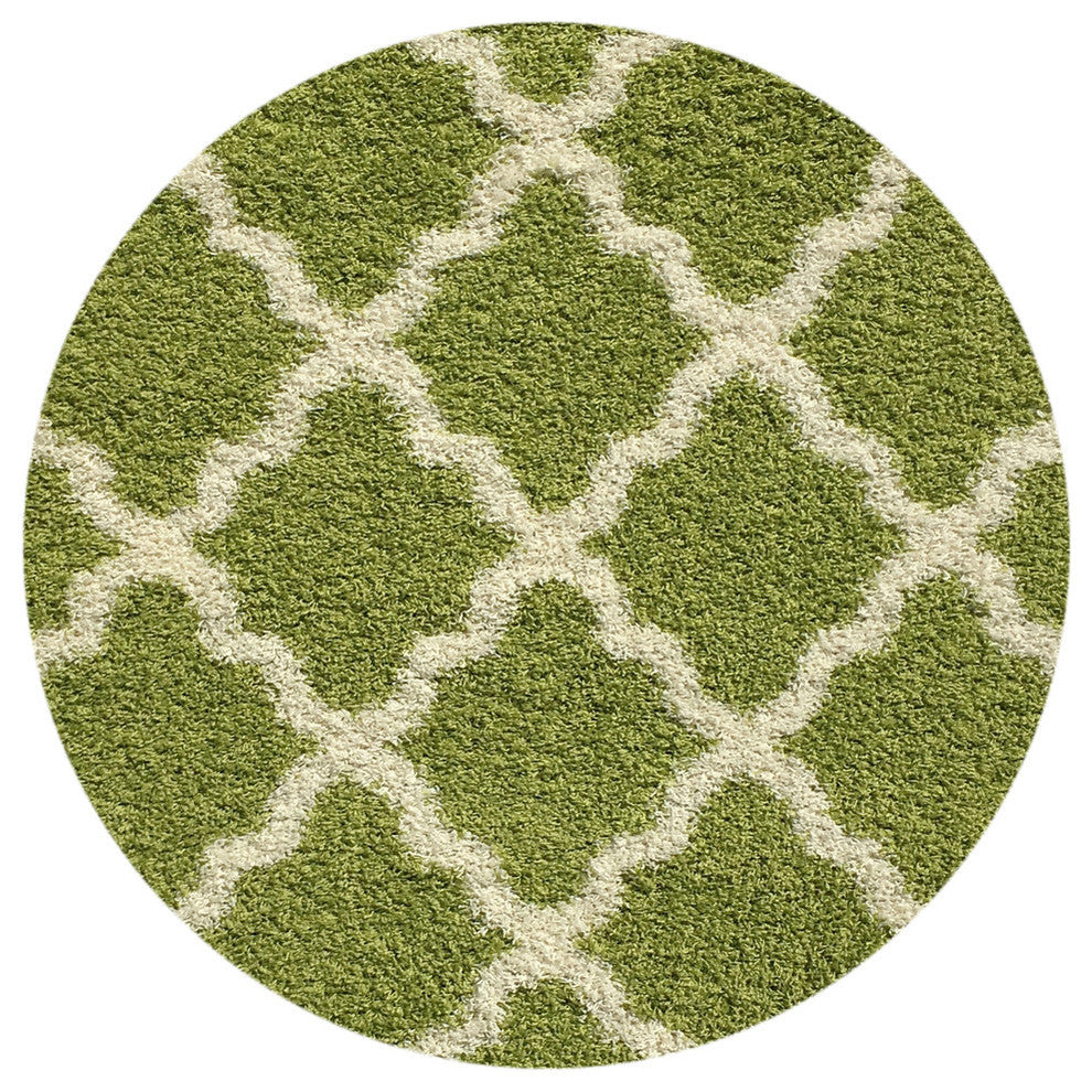Bella Antibacterial Shag Area Rug, 5'' Round
