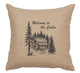 Image Pillow 16x16 Welcome Cabin Linen Natural