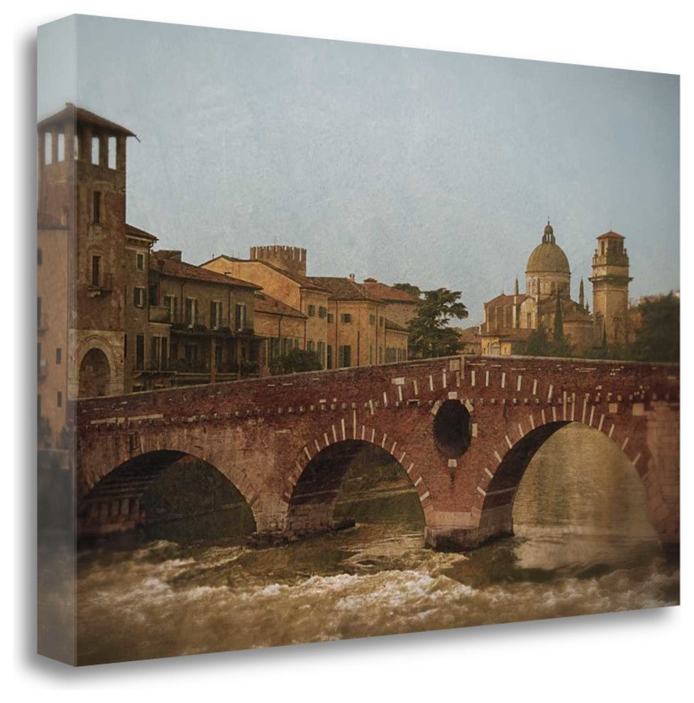 "Ponte Pietra Verona" By Heather Jacks, Giclee Print on Gallery Wrap Canvas