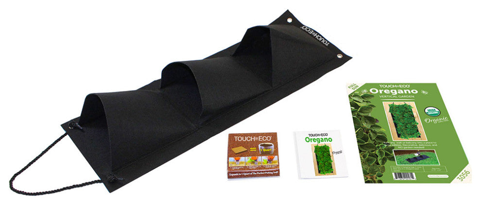 Organic Hanging Herb Garden Seed Kit With Soil - 3 Options, Oregano