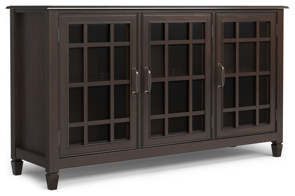 Front view showing three glass-front doors on a white background (alternate_white_full).
