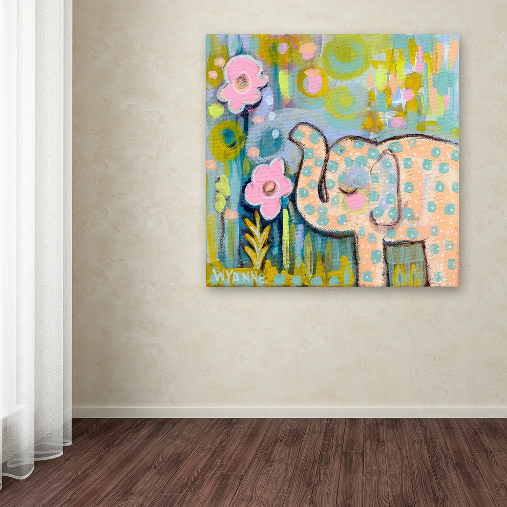 Wyanne 'Peachy Keen' Canvas Art, 35"x35"