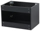 24" Wall Mount Vanity, Black Stone Countertop, Black