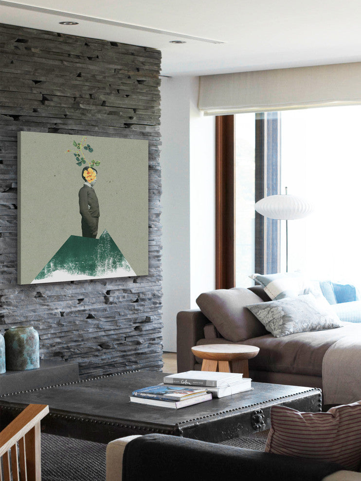 Marmont Hill, "No Face" by Bengoa Vazquez Painting on Wrapped Canvas, 24x24
