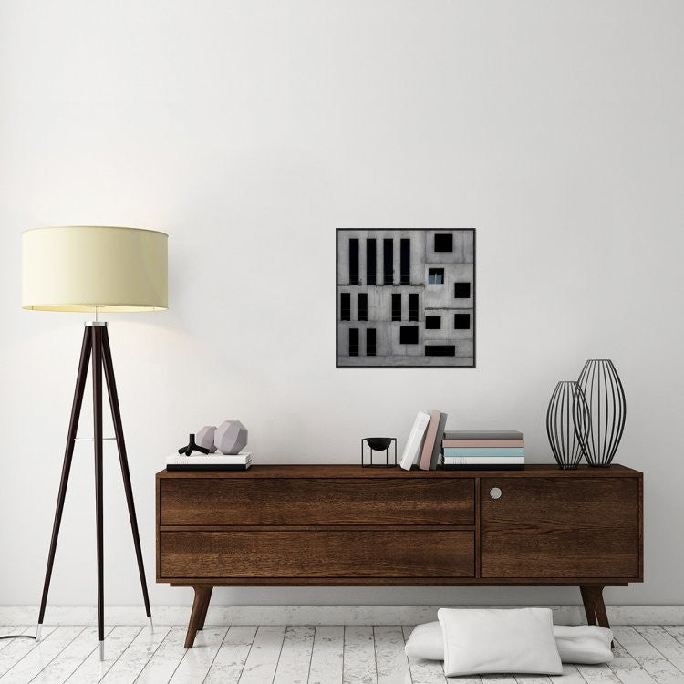 "Isolation Cell" Framed Canvas Giclee by Gilbert Claes, 25x25"