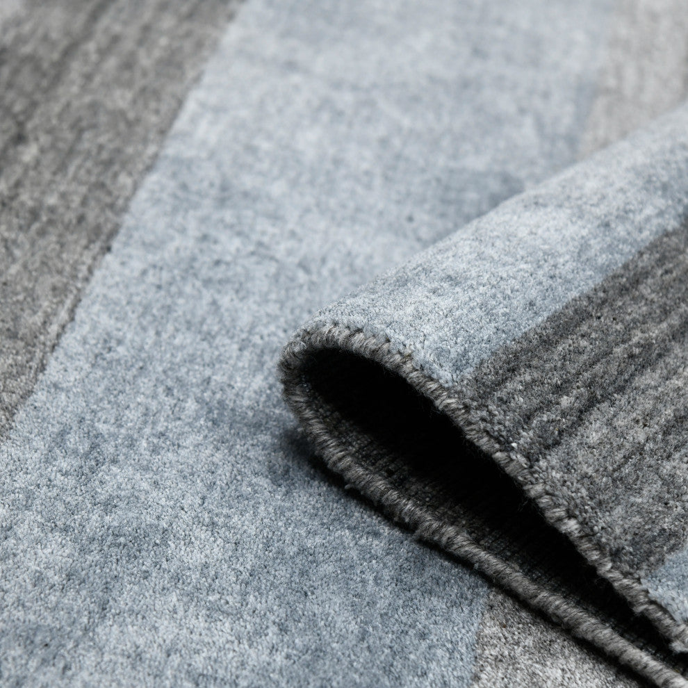 Blend Warwick Area Rug, Gray, 9' x 12', Striped