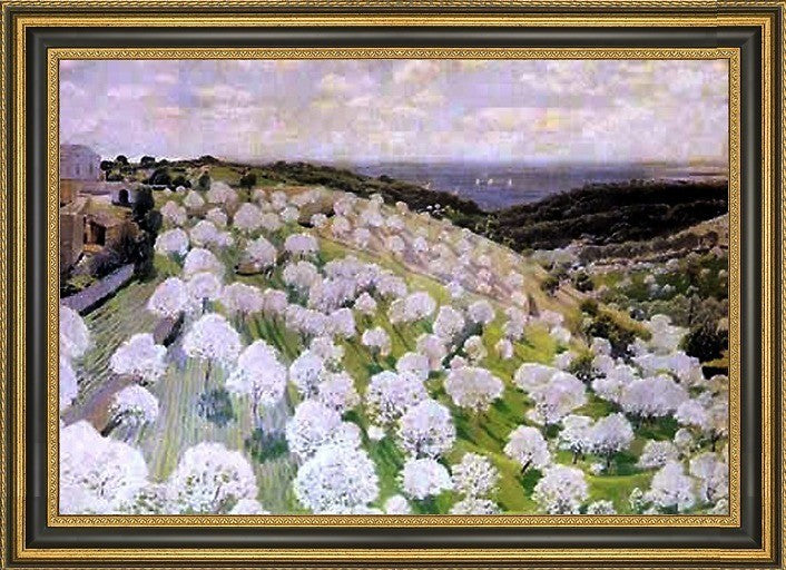 Santiago Rusinol Prats Almendros en Flor Framed Premium Canvas Print, 18"x27"