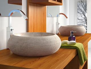 Fiji Stone Sink, Beige