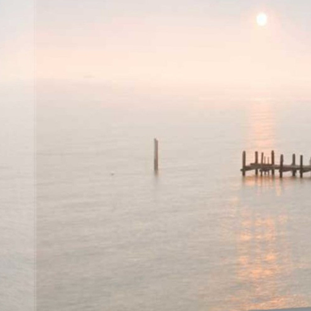 Sunset at the Pier 1 Giclee Wrap Canvas Wall Art