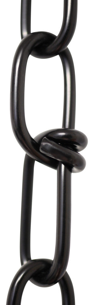 Stainless Steel Double Loop Utility Chain, 3', Black, U45