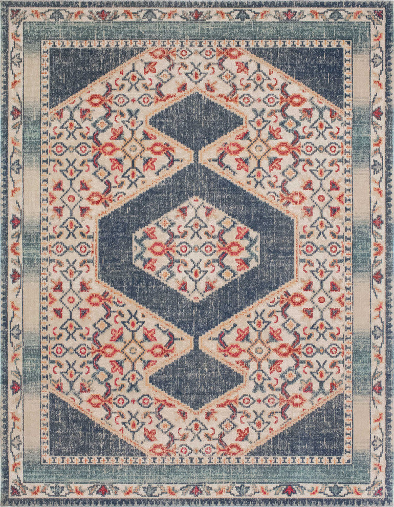 Noori Rug Low-Pile Sylvester Blue/Green Rug