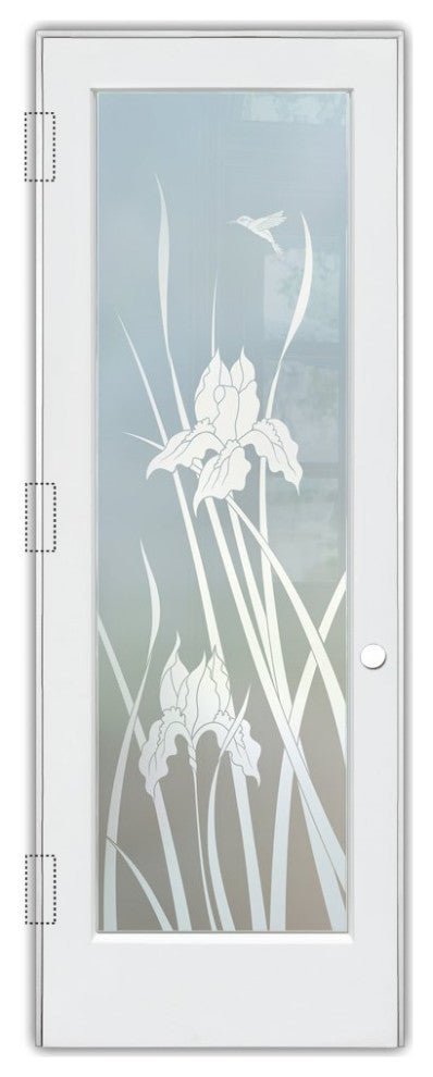 Interior Prehung Door or Interior Slab Door - Iris Hummingbird - Primed -...