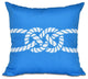Carrick Bend, Geometric Print Pillow, Blue, 16"x16"