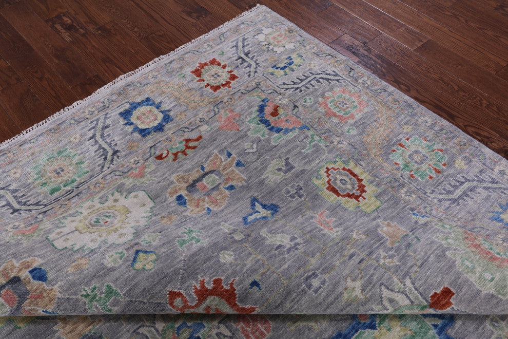 8' 4" X 10' 3" Hand Knotted Turkish Oushak Wool Rug - Q13438