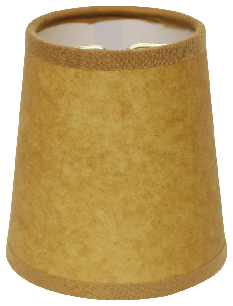 4" Canvas Set of 6 Chandelier Kraft Paper Lampshades