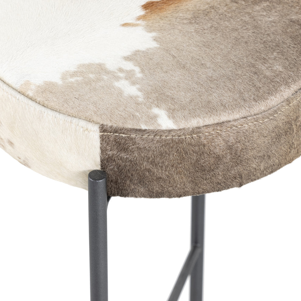 Nocona Stool-Speckled Hide-Counter