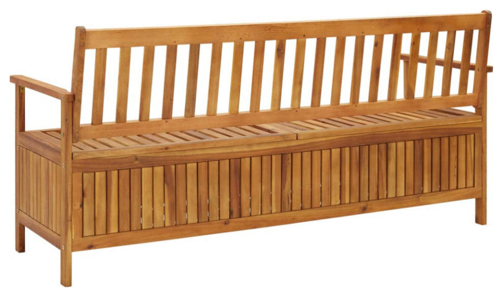vidaXL Outdoor Storage Bench Deck Box for Patio Furniture Solid Wood Acacia
