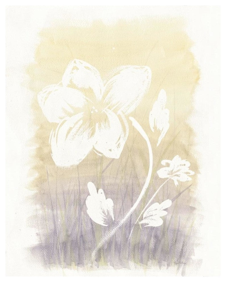 "Floral Silhouette II" Digital Paper Print by Elyse DeNeige, 22"x26"
