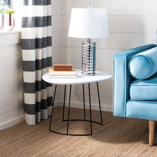 Safavieh Brooks Side Table, White/Black