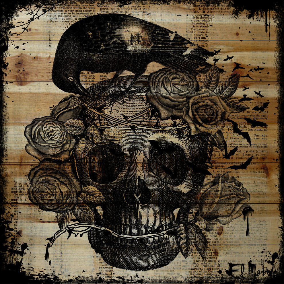 Marmont Hill, "To Die For" by Vicki Butler Painting Print, Natural Pine Wood