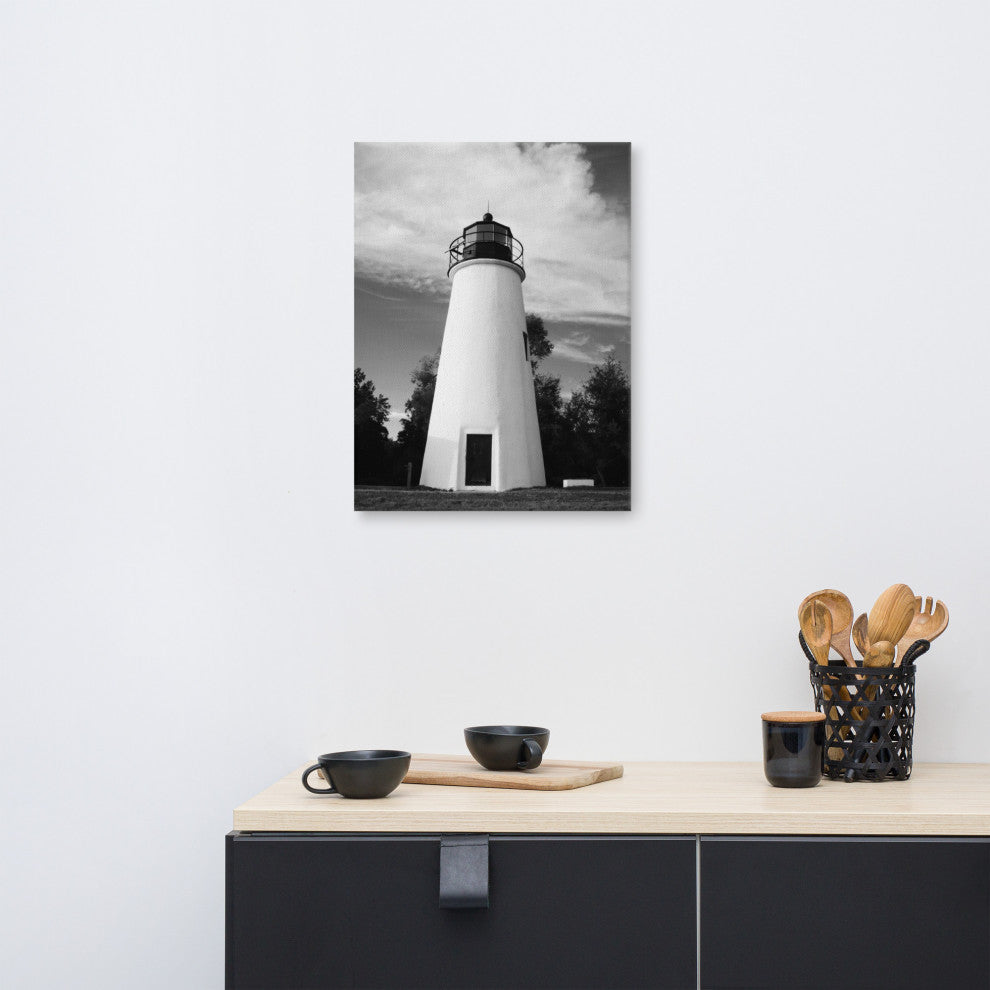Touch the Sky Coastal Landscape Photo Canvas Wall Art Print, 18" X 24"