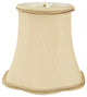 5" Decorative Trim Scallop Bell Chandelier Lampshade, Beige, Beige, Set of 6