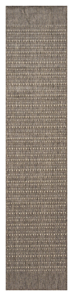 Nourison Tulum 2'2" x 8' Brown Outdoor Rug