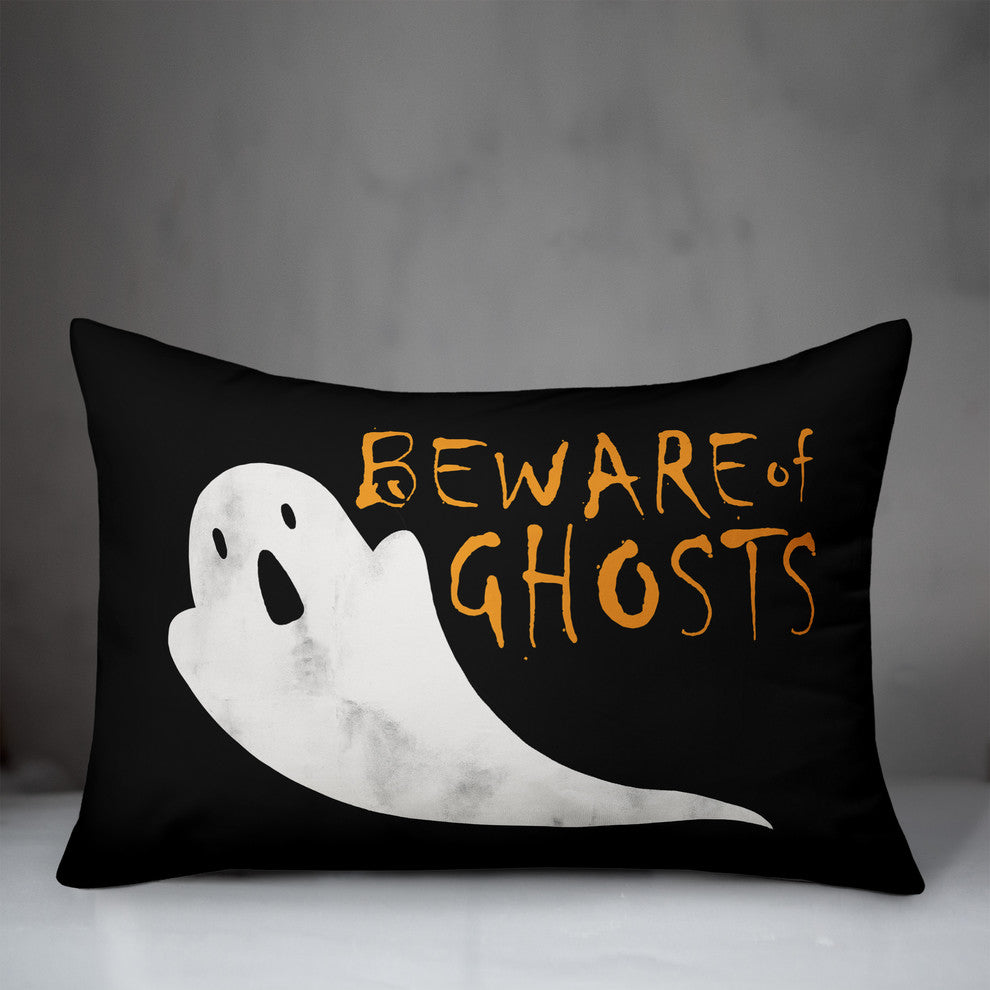 Beware Of Ghosts 14"x20" Lumbar Pillow