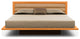 Copeland Moduluxe 35" King Bed With Upholstery, Natural Cherry, Sand