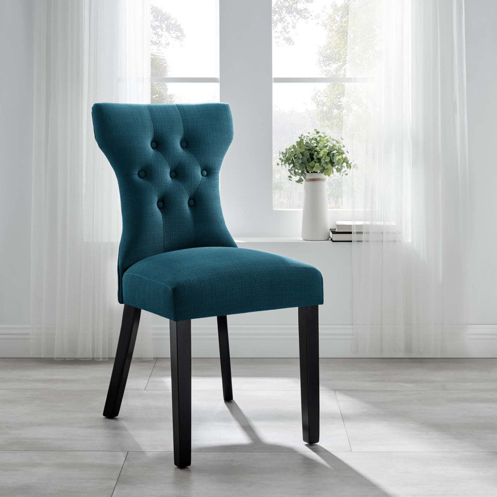 Silhouette Dining Side Chair, Azure
