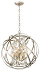 Chloe Champagne Crystal Orb 5-light Chandelier