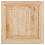 Classic Oak Queen Bed Frame, Unfinished