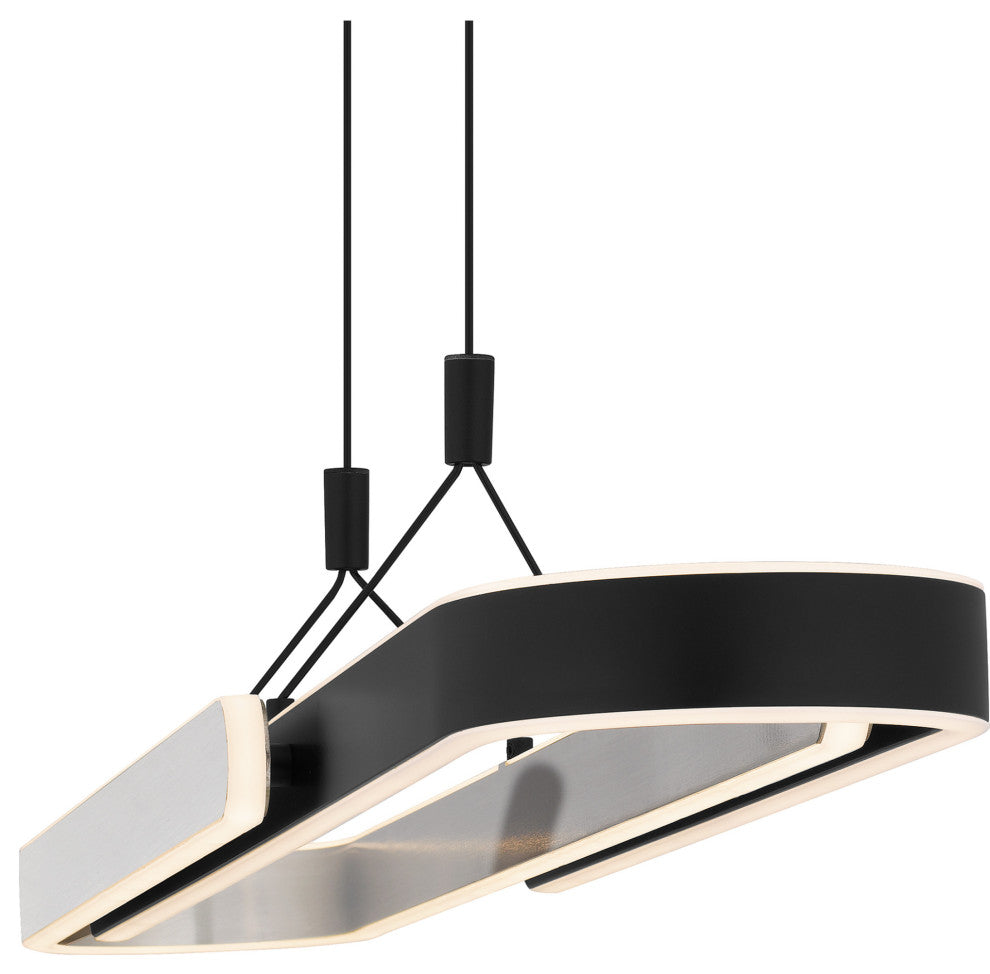 Quoizel PCMRR142 Mira 42"W Linear Chandelier - Matte Black