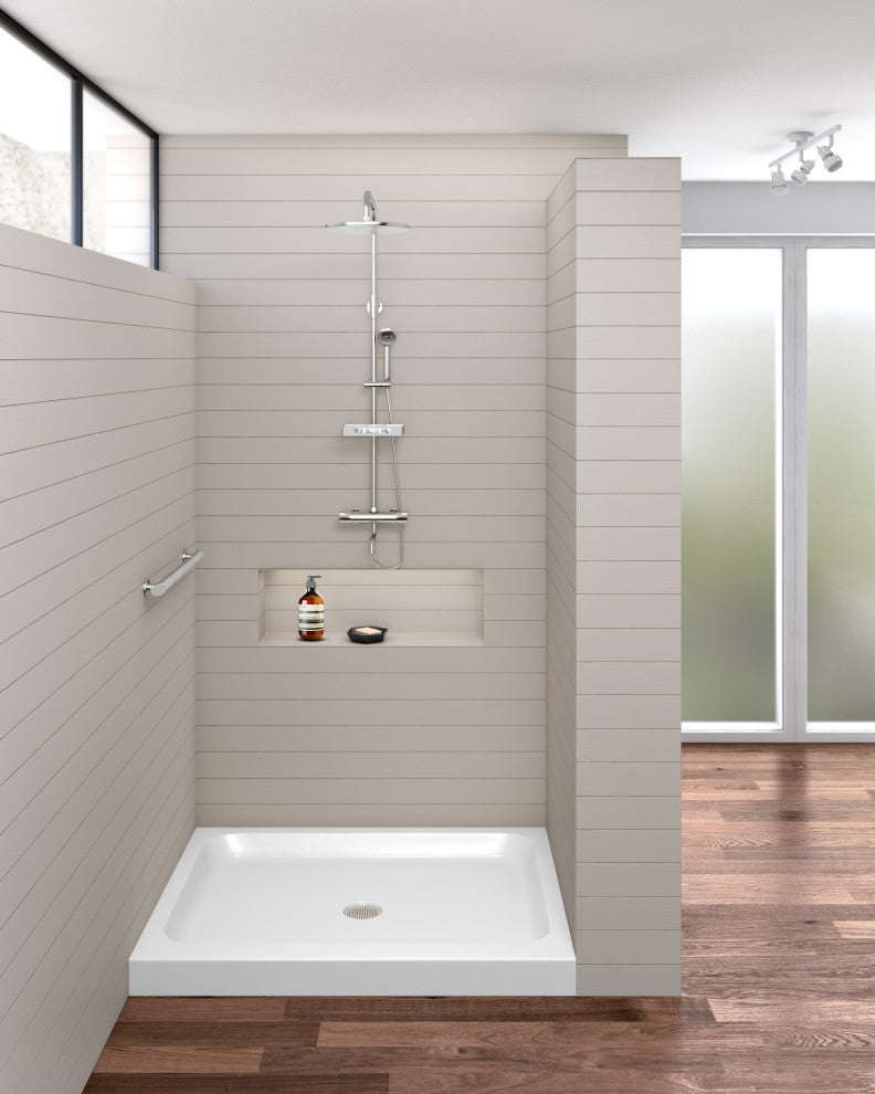 Fine Fixtures Single Threshold Shower Base, 42x32