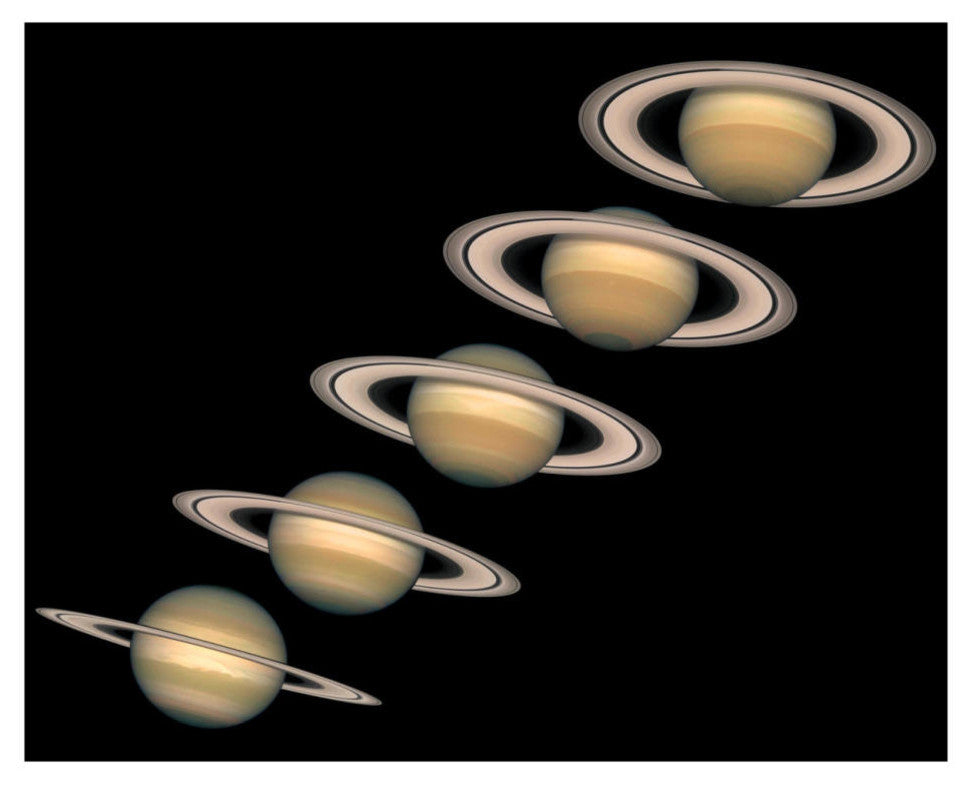 "Views of Saturn, 1996-2000" Digital Paper Print by NASA, 26"x22"