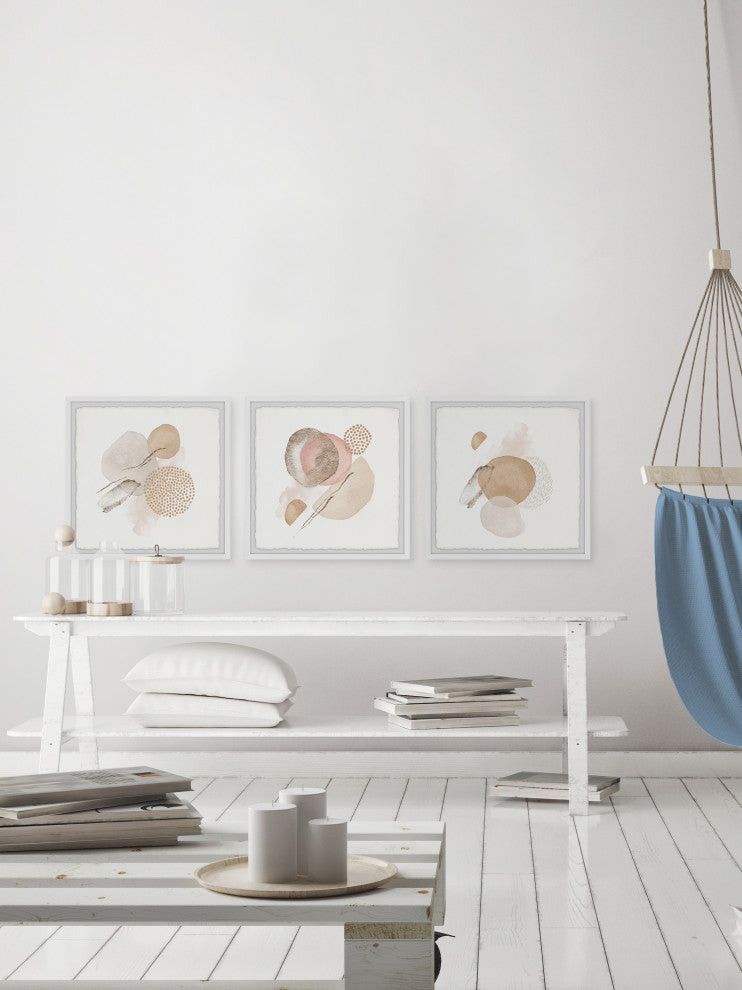 Vanishing Sphere Triptych, 3-Piece Set, 12x12 Panels