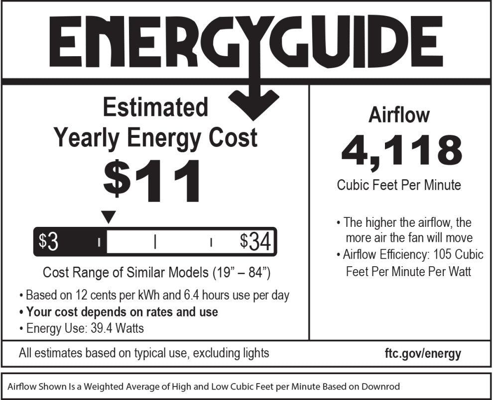 Hinkley Bimini 60" Indoor/Outdoor Ceiling Fan, Metallic Matte Bronze