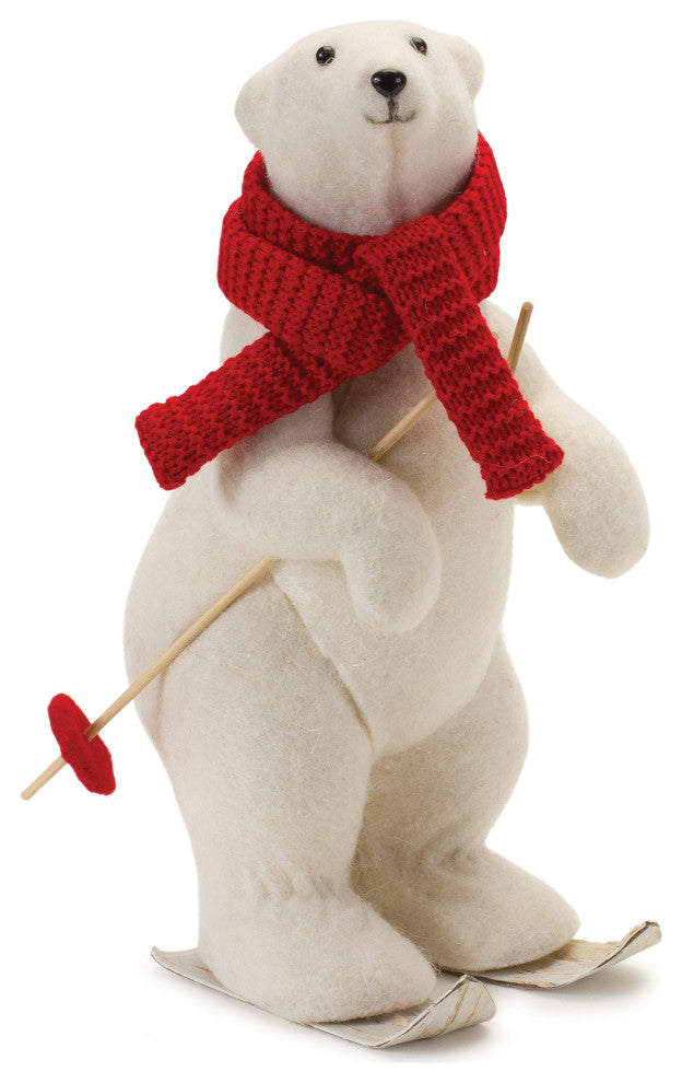 Polar Bear on Skis, 2-Piece Set